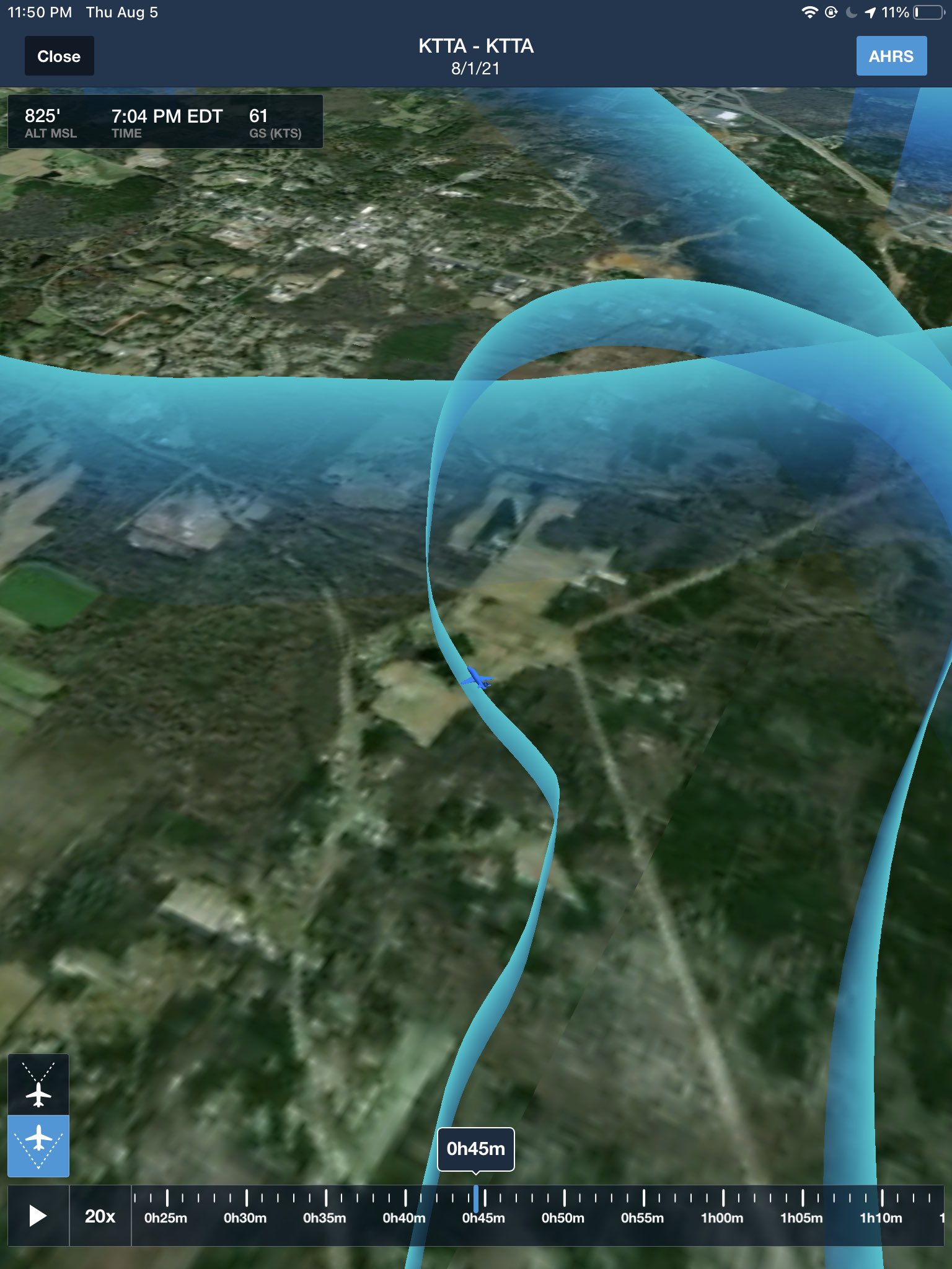 Just a 3d diagram of the flight, not sure what I was focusing on here.