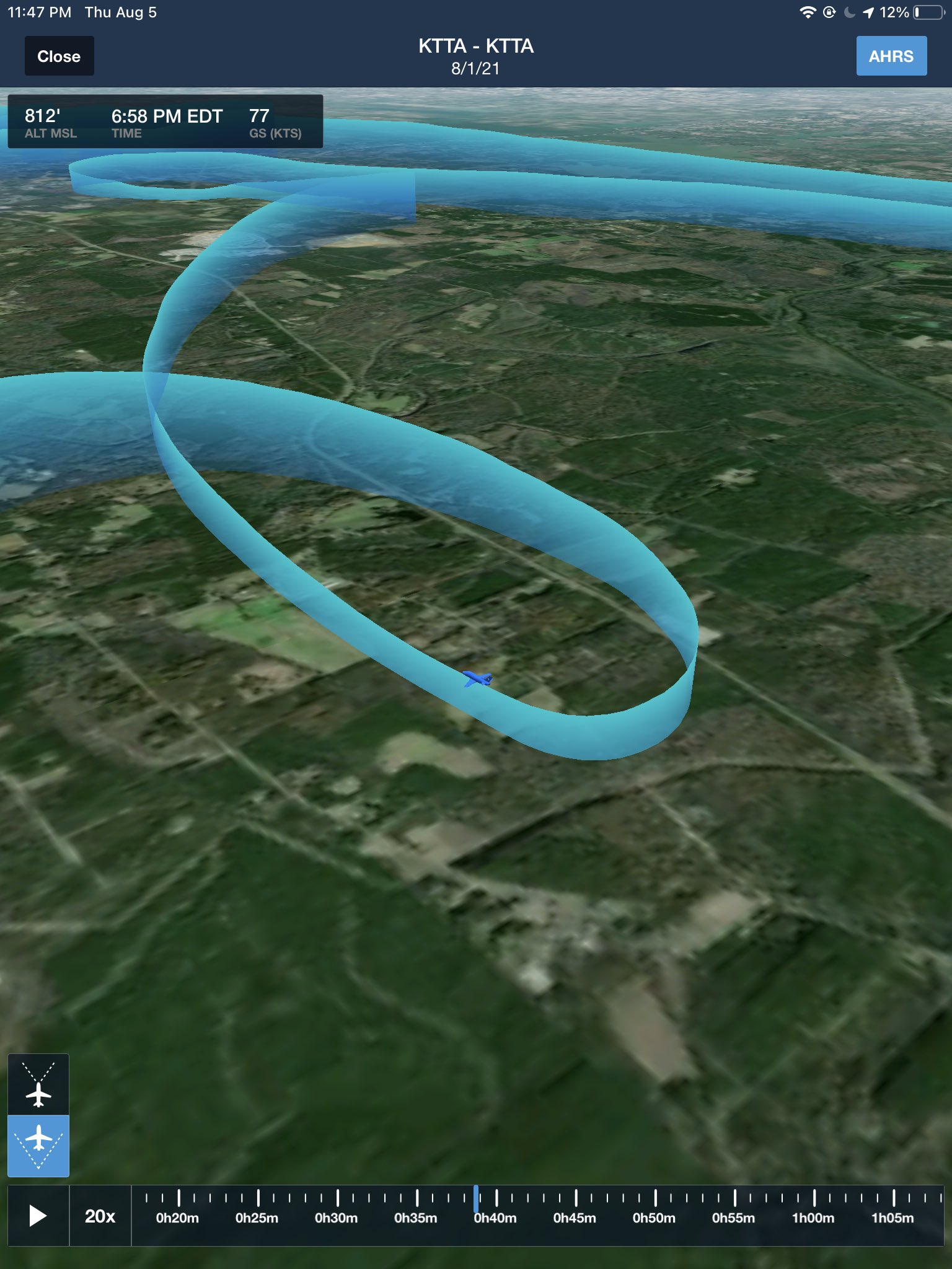 Just a 3d diagram of the flight, not sure what I was focusing on here.